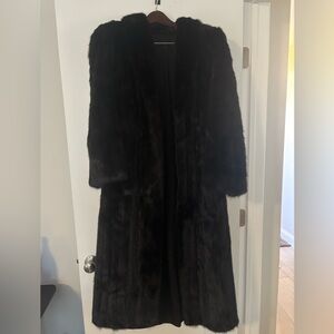 Long Black Fur Coat